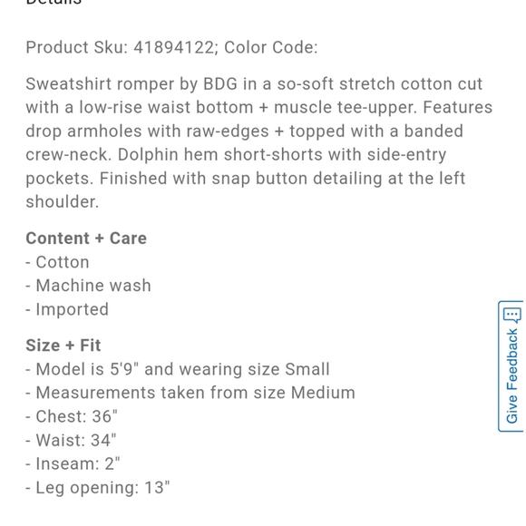 BDG | Urban Outfitters | Bubbalicious Muscle Snap Shoulder Sweatshirt Romper - Picture 12 of 13